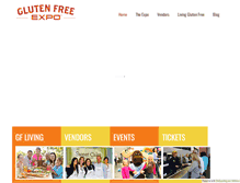Tablet Screenshot of glutenfreeexpo.com